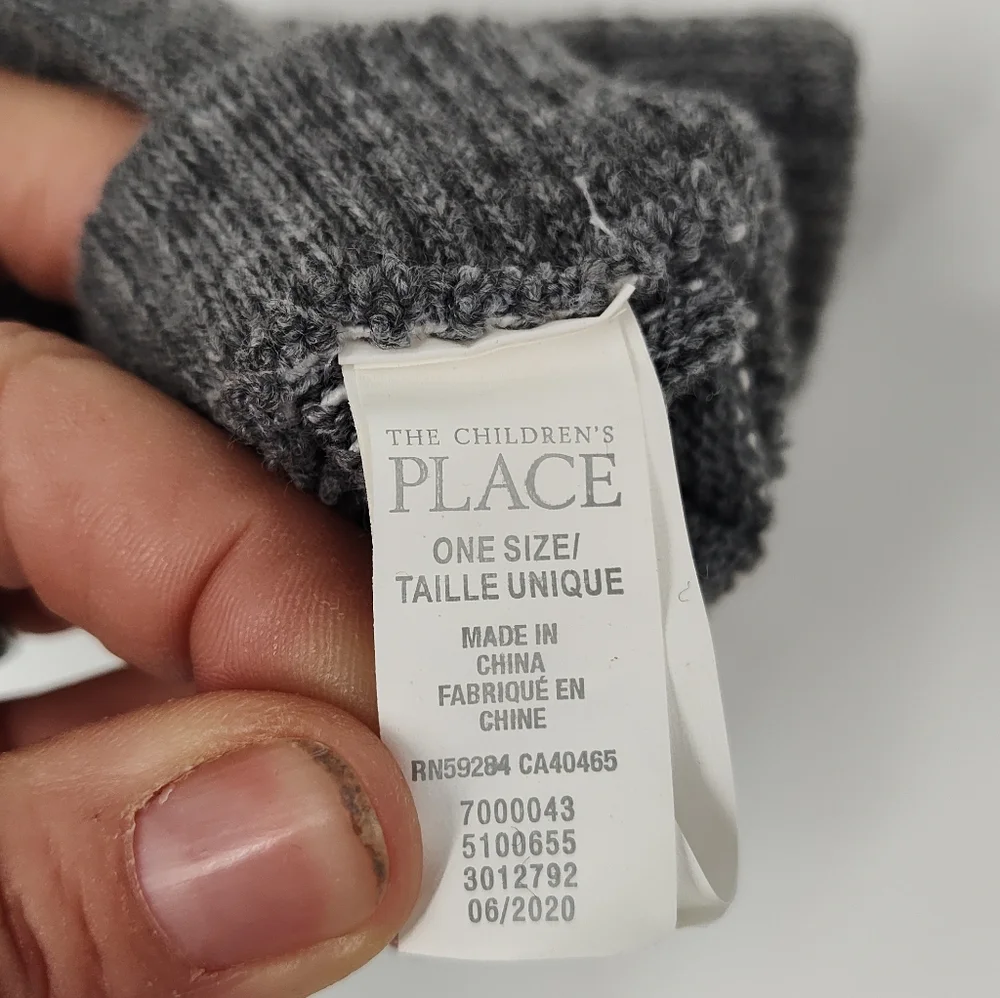 The Children's Place Charcoal Gloves Kids One Size